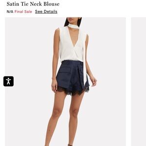 Michelle Mason silk tie tunic